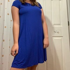 Love, Fire Bright Blue T-Shirt Dress